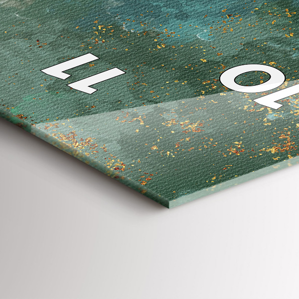 Téglalap alakú üvegóra Dekoratív minta