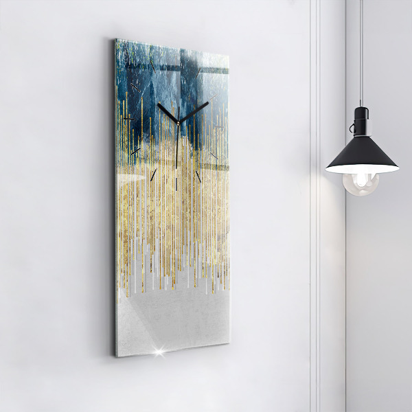 Téglalap alakú üvegóra Dekoratív minta és arany