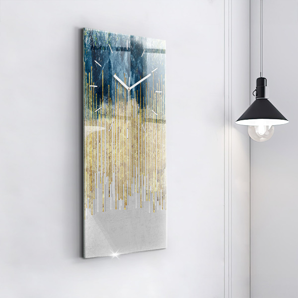 Téglalap alakú üvegóra Dekoratív minta és arany