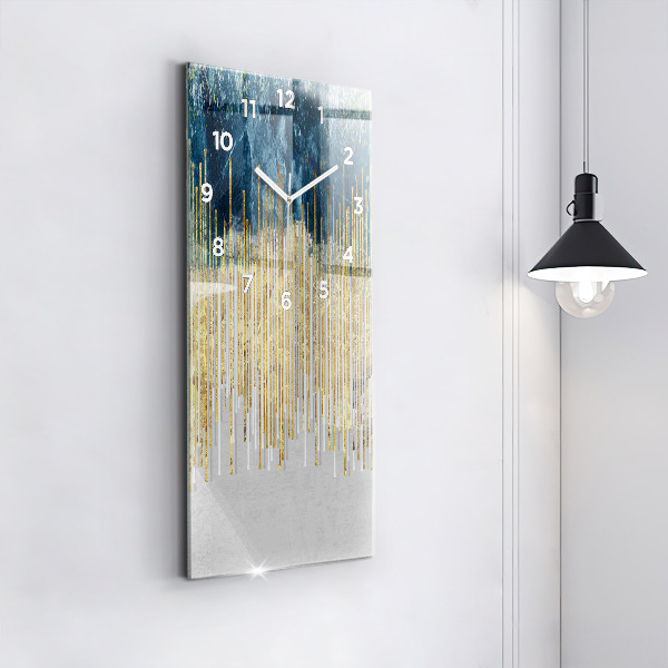 Téglalap alakú üvegóra Dekoratív minta és arany