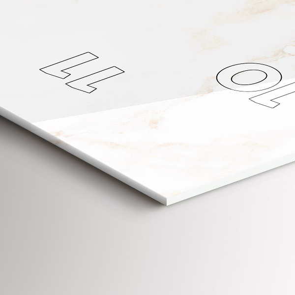 Téglalap alakú üvegóra Elegáns márvány