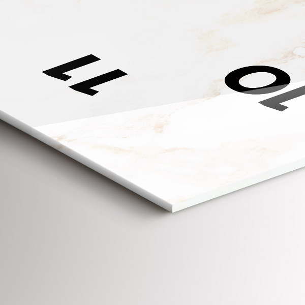 Téglalap alakú üvegóra Elegáns márvány