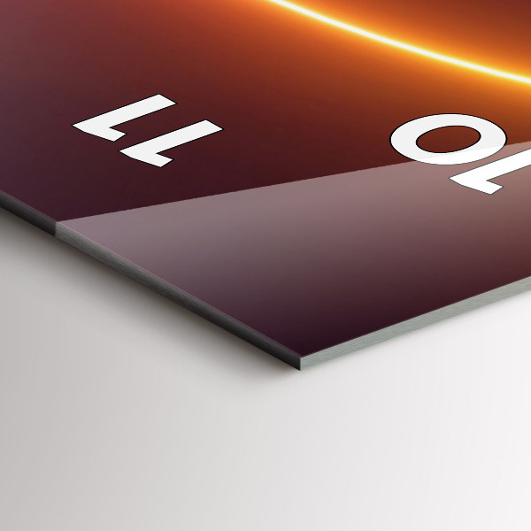 Téglalap alakú üvegóra 3D füst absztrakt