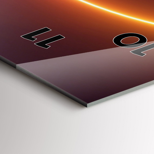 Téglalap alakú üvegóra 3D füst absztrakt