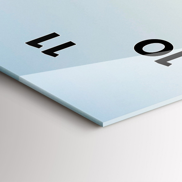 Téglalap alakú üvegóra Hegyek és mező