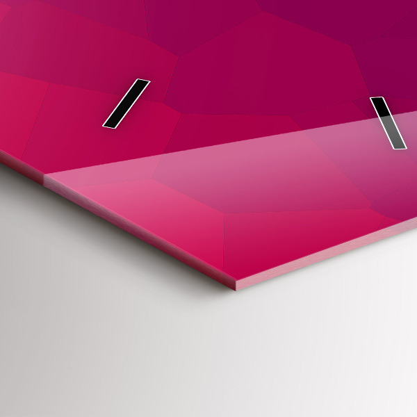 Téglalap alakú üvegóra Színes absztrakció