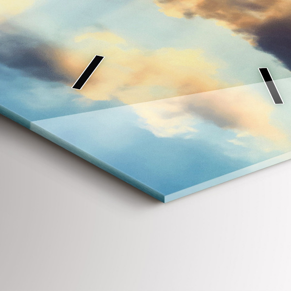 Téglalap alakú üvegóra Naplemente a tengerparton