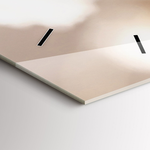 Téglalap alakú üvegóra Kis fehér virágok