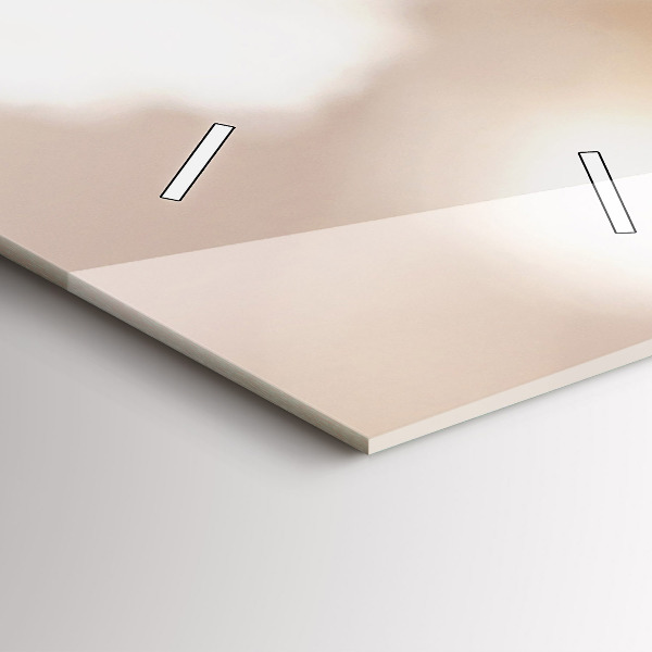 Téglalap alakú üvegóra Kis fehér virágok