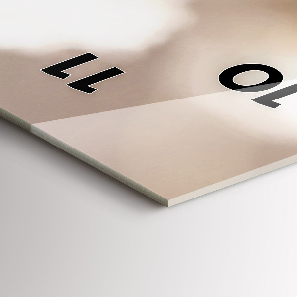 Téglalap alakú üvegóra Kis fehér virágok