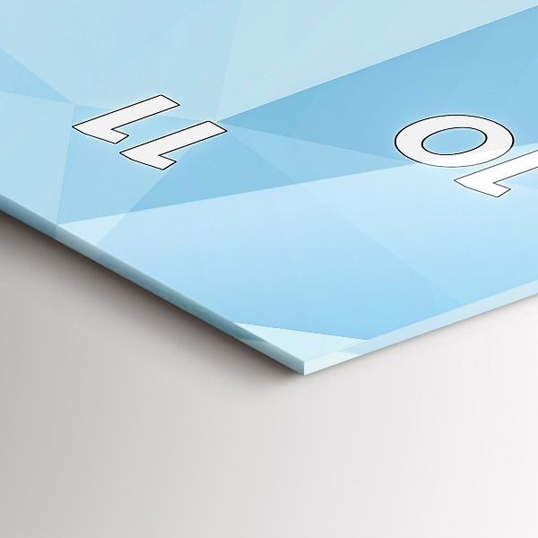 Téglalap alakú üvegóra Háromszögek absztrakt