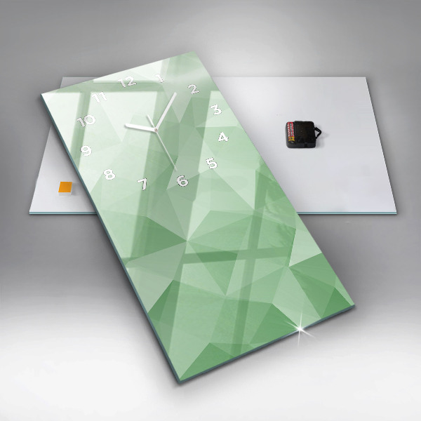 Téglalap alakú üvegóra Háromszögek absztrakt