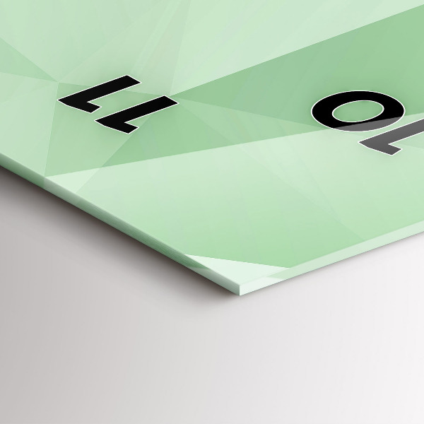 Téglalap alakú üvegóra Háromszögek absztrakt