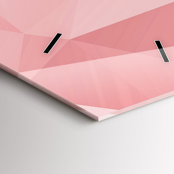 Téglalap alakú üvegóra Háromszögek absztrakt