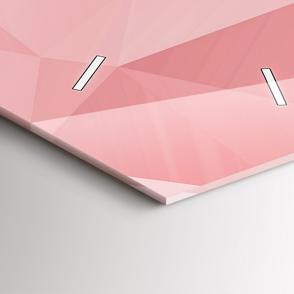 Téglalap alakú üvegóra Háromszögek absztrakt