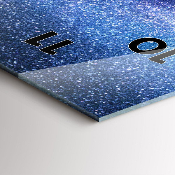 Téglalap alakú üvegóra Tejút és a hegyek