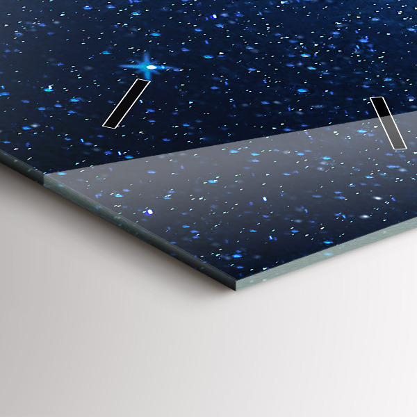 Téglalap alakú üvegóra Éjszakai égbolt