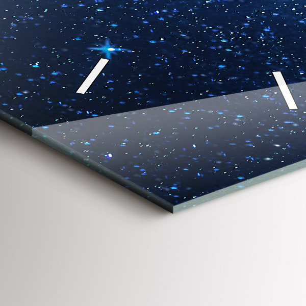 Téglalap alakú üvegóra Éjszakai égbolt