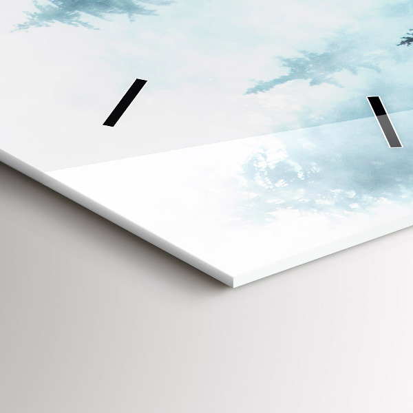 Téglalap alakú üvegóra Ködös erdő