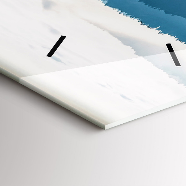 Téglalap alakú üvegóra Hegyi táj