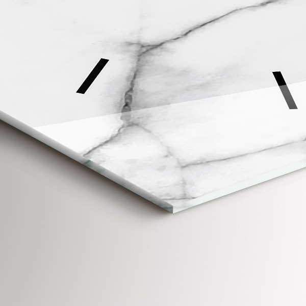 Téglalap alakú üvegóra Dekoratív márvány