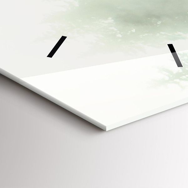 Téglalap alakú üvegóra Ködös erdő