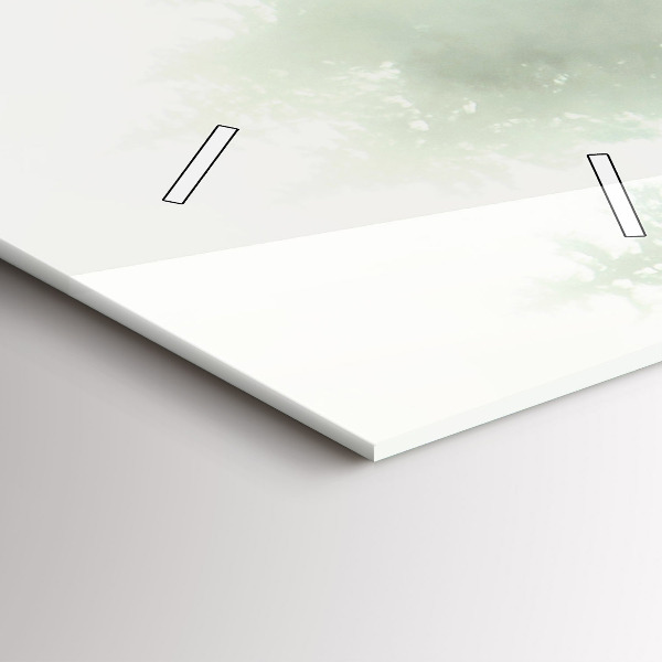 Téglalap alakú üvegóra Ködös erdő