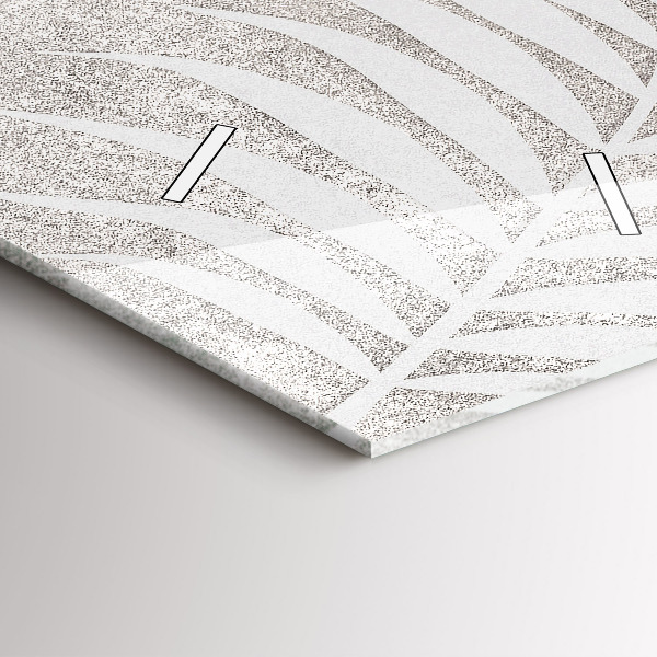 Téglalap alakú üvegóra Pálmalevél