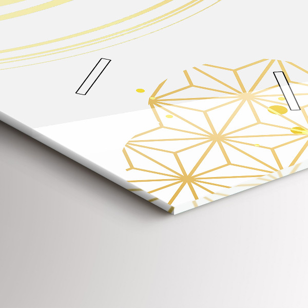 Téglalap alakú üvegóra Dekoratív minta