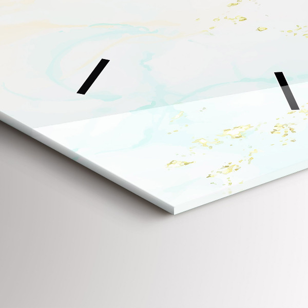 Téglalap alakú üvegóra Akvarell márvány