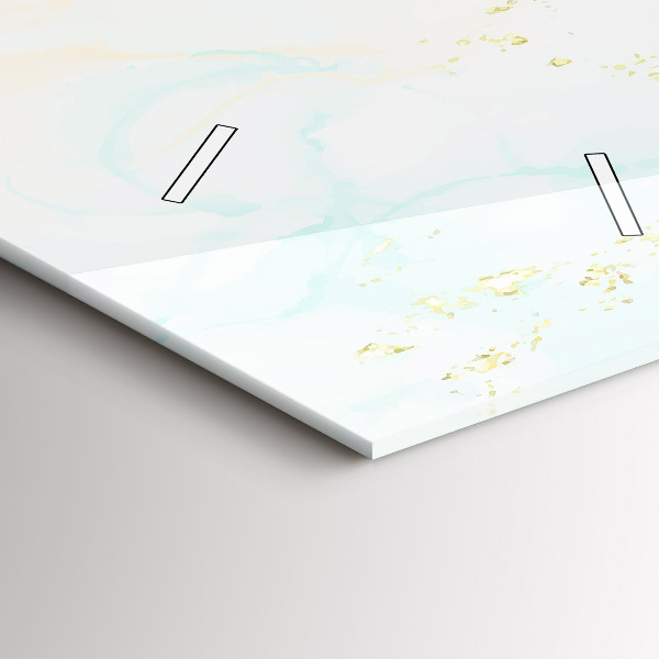 Téglalap alakú üvegóra Akvarell márvány