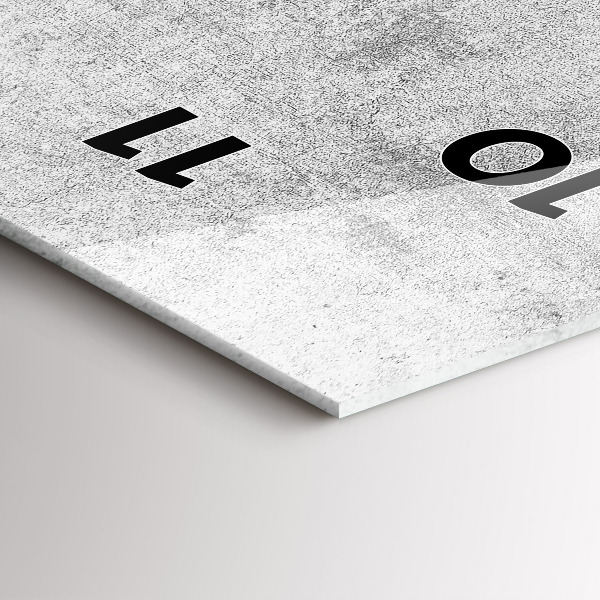 Téglalap alakú üvegóra Betonfal