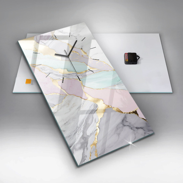 Téglalap alakú üvegóra Márvány minta