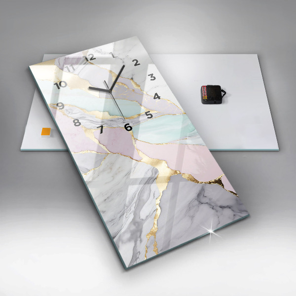 Téglalap alakú üvegóra Márvány minta