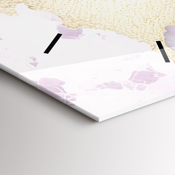 Téglalap alakú üvegóra Pasztell márvány