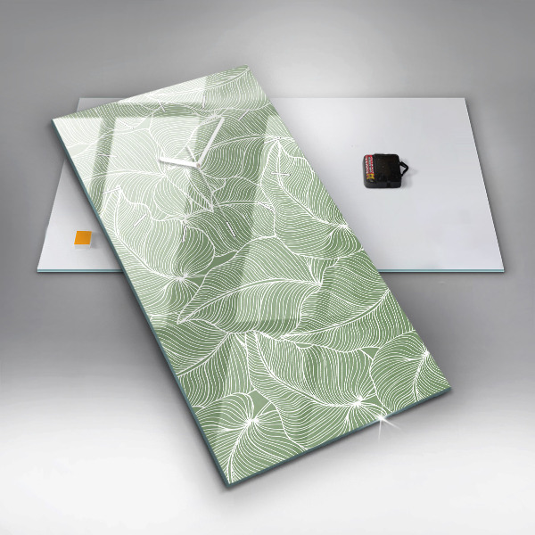 Téglalap alakú üvegóra Természetes mintát hagy