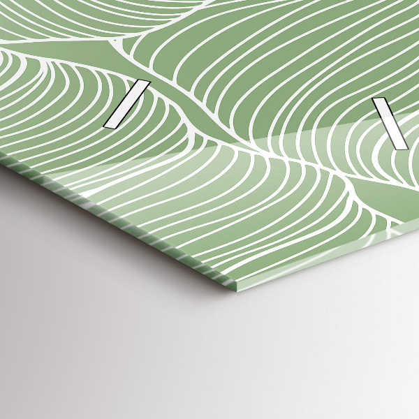 Téglalap alakú üvegóra Természetes mintát hagy