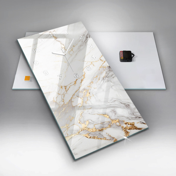 Téglalap alakú üvegóra Dekoratív márvány