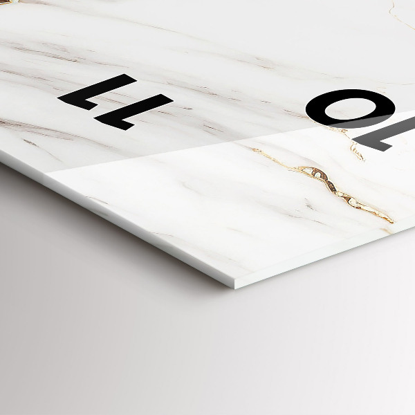 Téglalap alakú üvegóra Dekoratív márvány