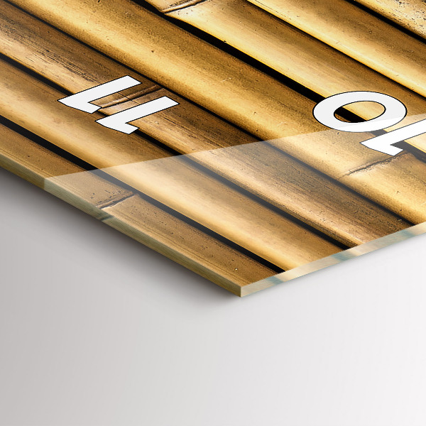 Téglalap alakú üvegóra Bambusz rudak