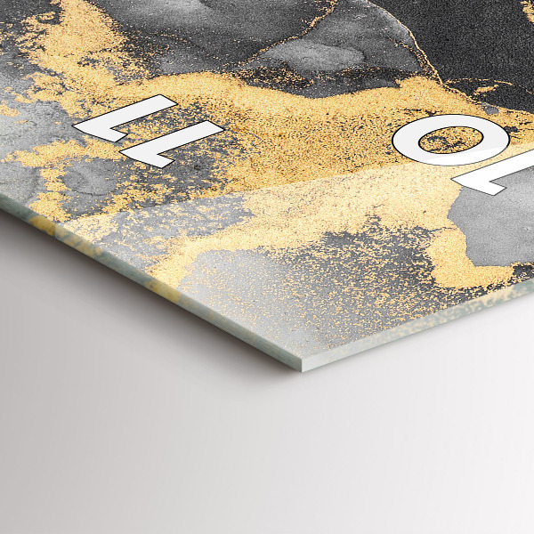 Téglalap alakú üvegóra Művészi márvány