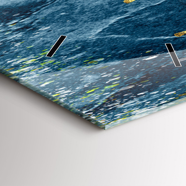 Téglalap alakú üvegóra Dekoratív minta és arany