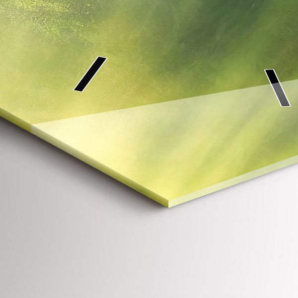 Téglalap alakú üvegóra Vízesés és sziklák