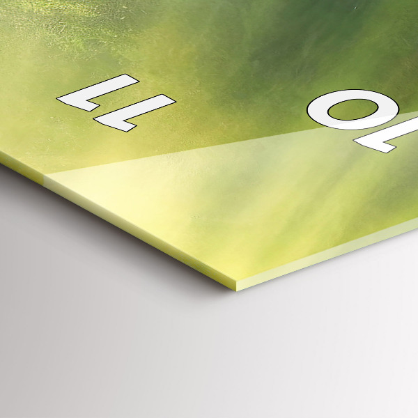 Téglalap alakú üvegóra Vízesés és sziklák