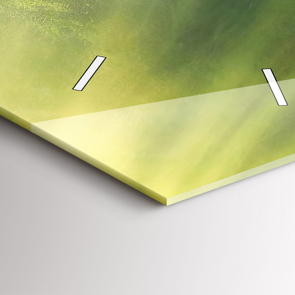 Téglalap alakú üvegóra Vízesés és sziklák