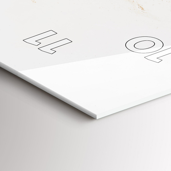 Téglalap alakú üvegóra Márvány minta