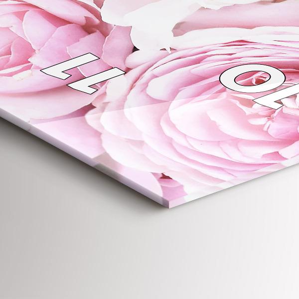 Téglalap alakú üvegóra Dekoratív virágok