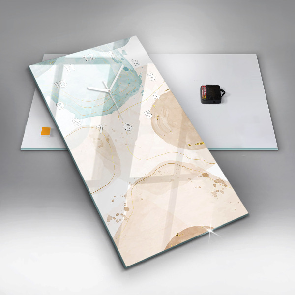 Téglalap alakú üvegóra Akvarell foltok