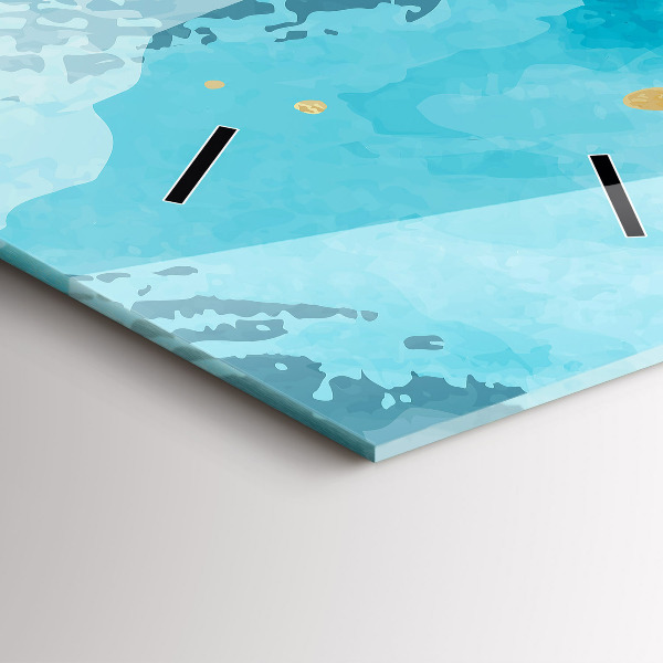 Téglalap alakú üvegóra Ecsetvonások