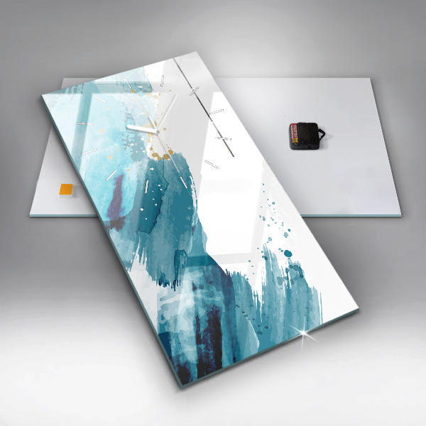 Téglalap alakú üvegóra Ecsetvonások